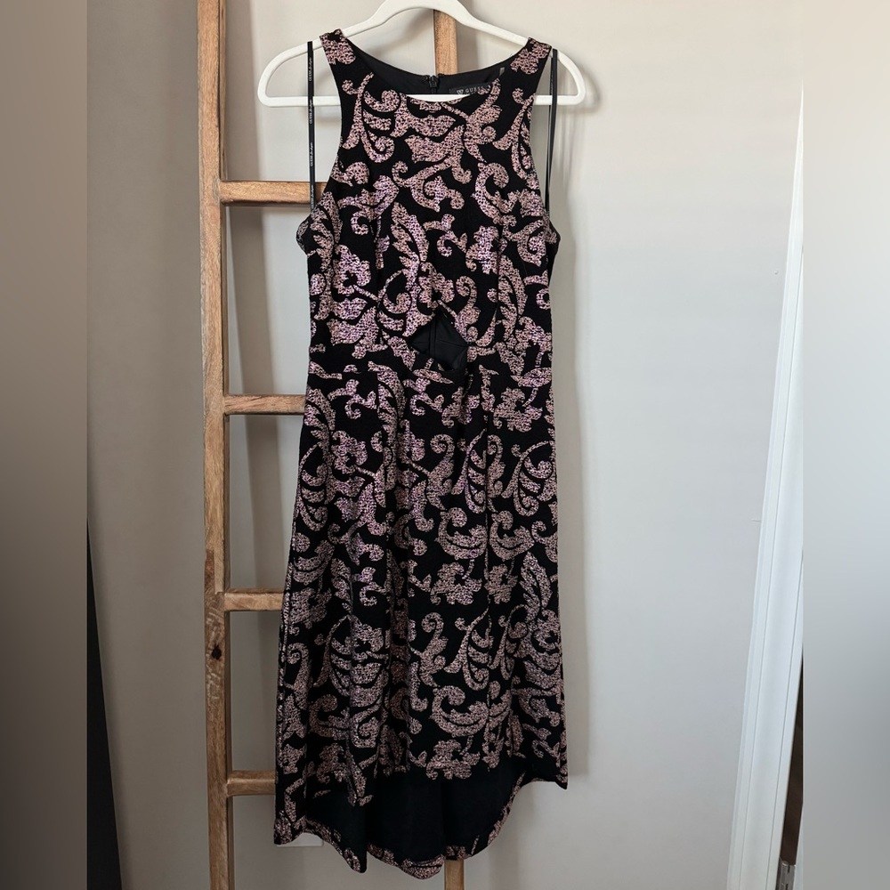 Guess Black and Pink High Low Dress